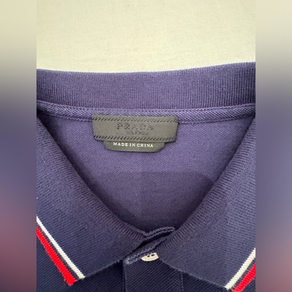 Men’s Prada Polo - Navy - Size Medium M - Picture 3 of 4